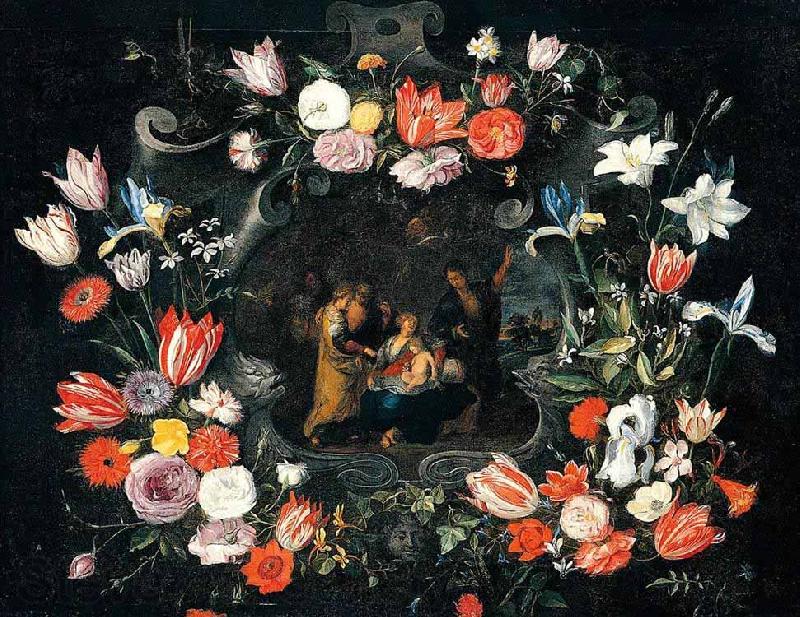 Jan Breughel Still Life of the Holy Kinship Spain oil painting art